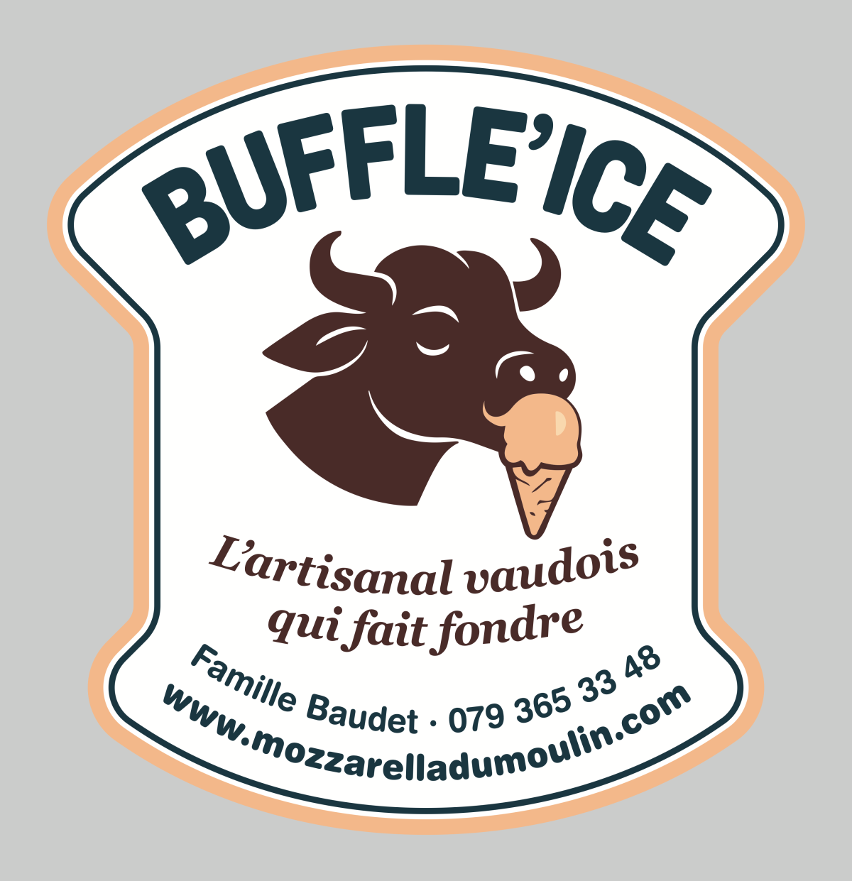 Logo Buffle'Ice - L'artisanal vaudois qui fait fondre